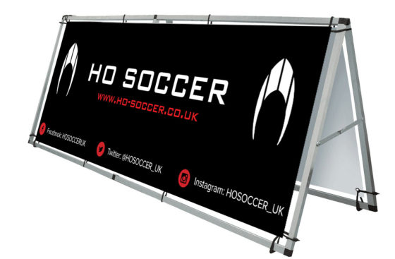 HO Soccer UK Pitch Side Banner - Black