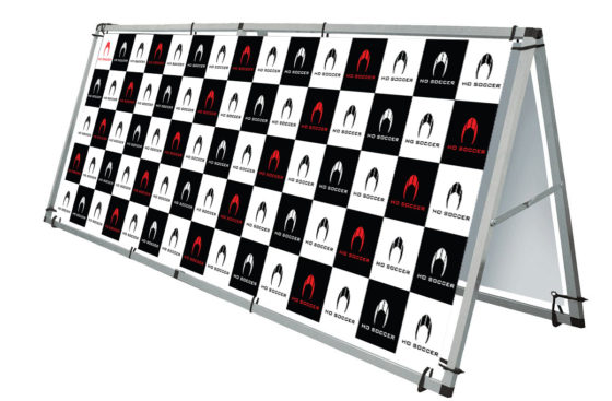 HO Soccer UK Pitch Side Banner - Chequered