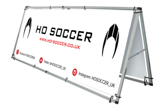 HO Soccer UK Pitch Side Banner - White