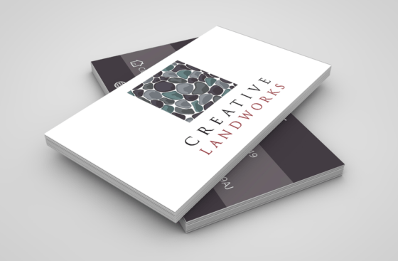 Creative Landworks Business Cards MockUp